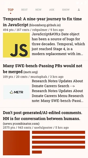 Hacki(HackerNews�ͻ���)v3.0.0 �ֻ����ͼ