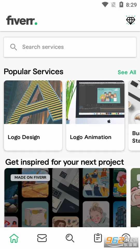 Fiverr(��ְ�ҹ�������)v4.0.9.2 ��Ѱ��ͼ