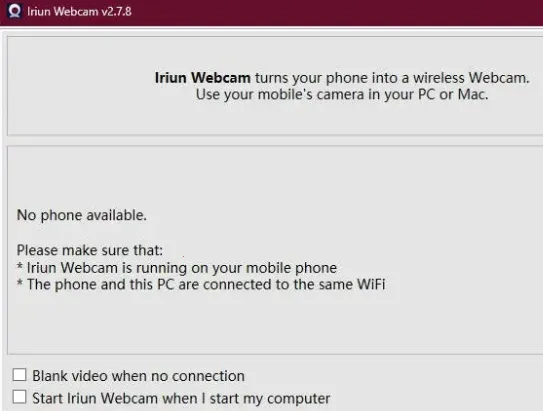 Iriun Webcam(视频传输应用) Iriun Webcam(视频传输应用)
